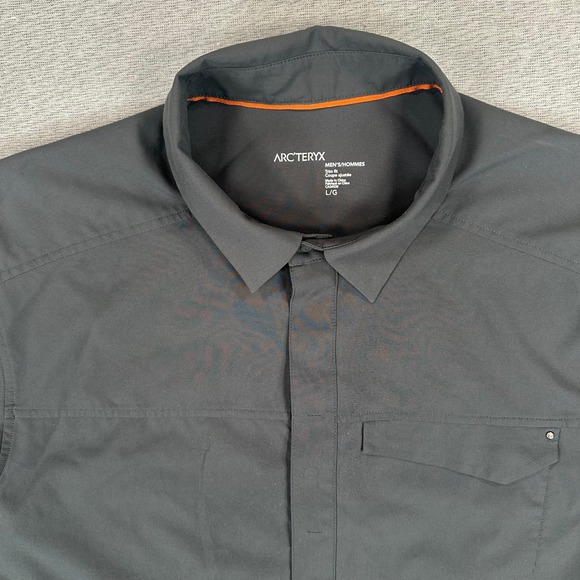Arc'teryx Other - Arcteryx Skyline Shirt Mens Large Blue Short Sleeve Snap Pocket Outdoor Hiking